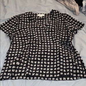 Katherine Kelly Collection Silk wrap blouse sz 16